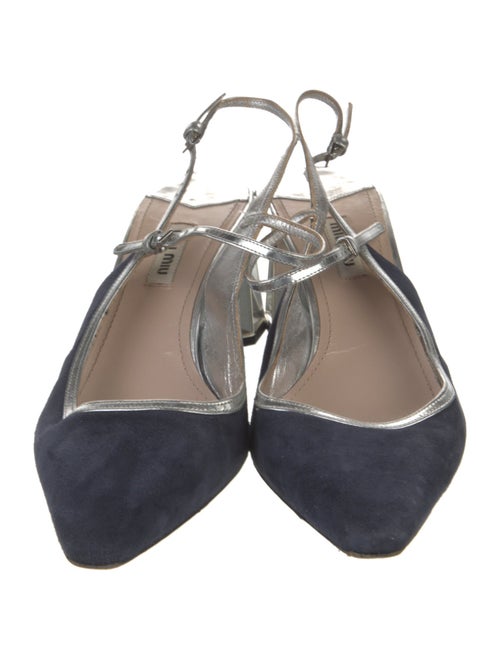 Miu Miu Suede Slingback Pumps