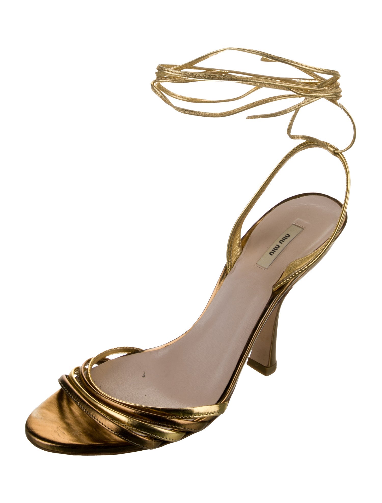 Miu Miu Leather Sandals