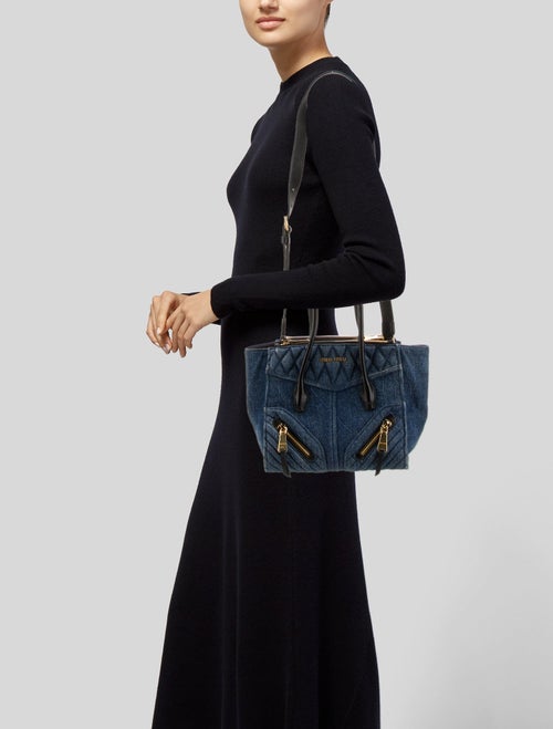 Miu Miu Denim Shoulder Bag