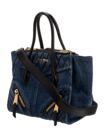 Miu Miu Denim Shoulder Bag