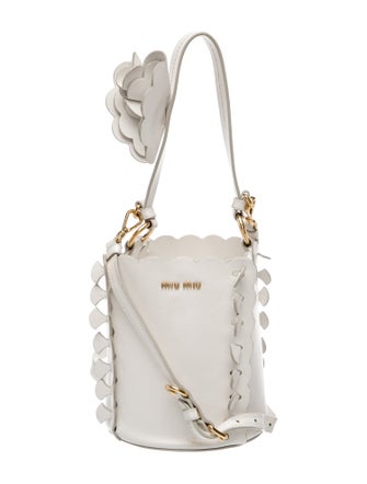 Miu Miu Leather Bucket Bag