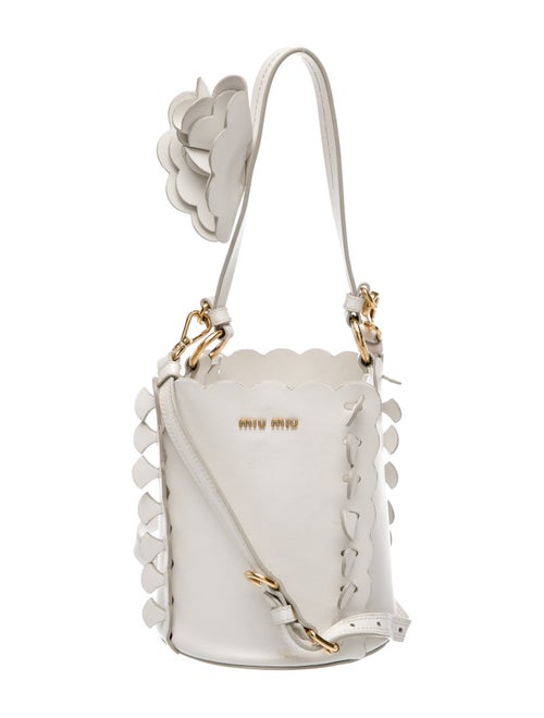 Miu Miu Leather Bucket Bag
