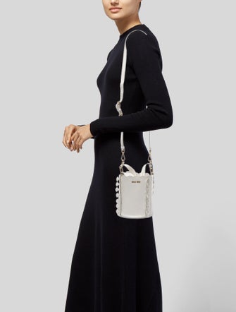 Miu Miu Leather Bucket Bag