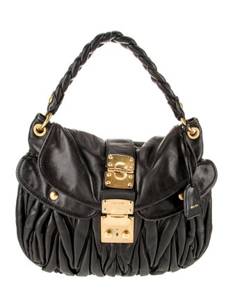 Miu Miu Leather Top Handle Bag