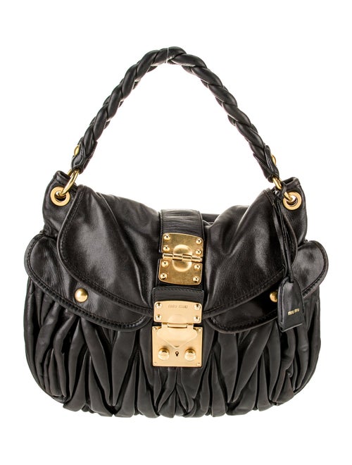 Miu Miu Leather Top Handle Bag