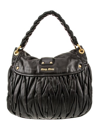 Miu Miu Leather Top Handle Bag