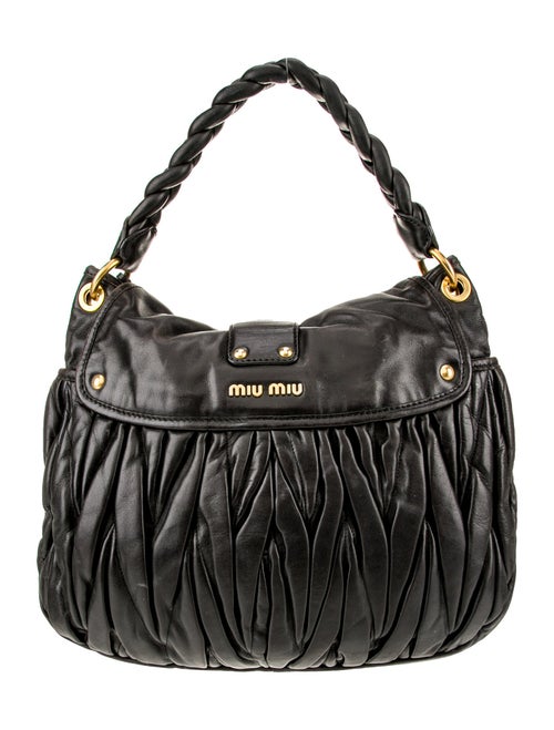 Miu Miu Leather Top Handle Bag