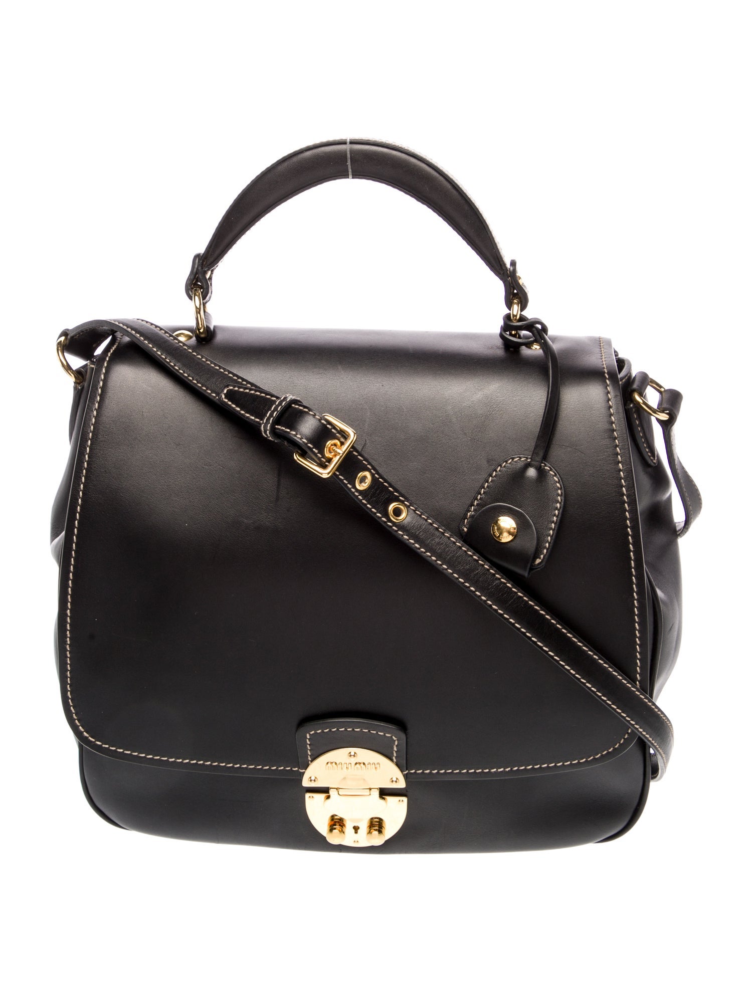 Miu Miu Calfskin Top Handle Bag