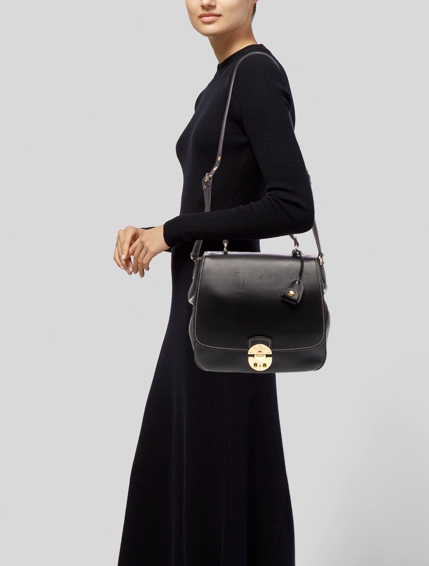 Miu Miu Calfskin Top Handle Bag