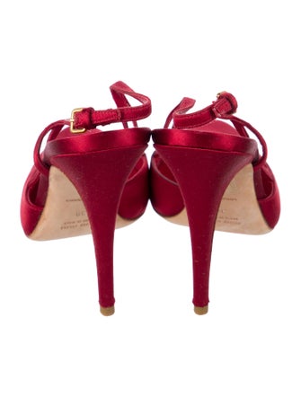 Miu Miu Satin Slingback Pumps