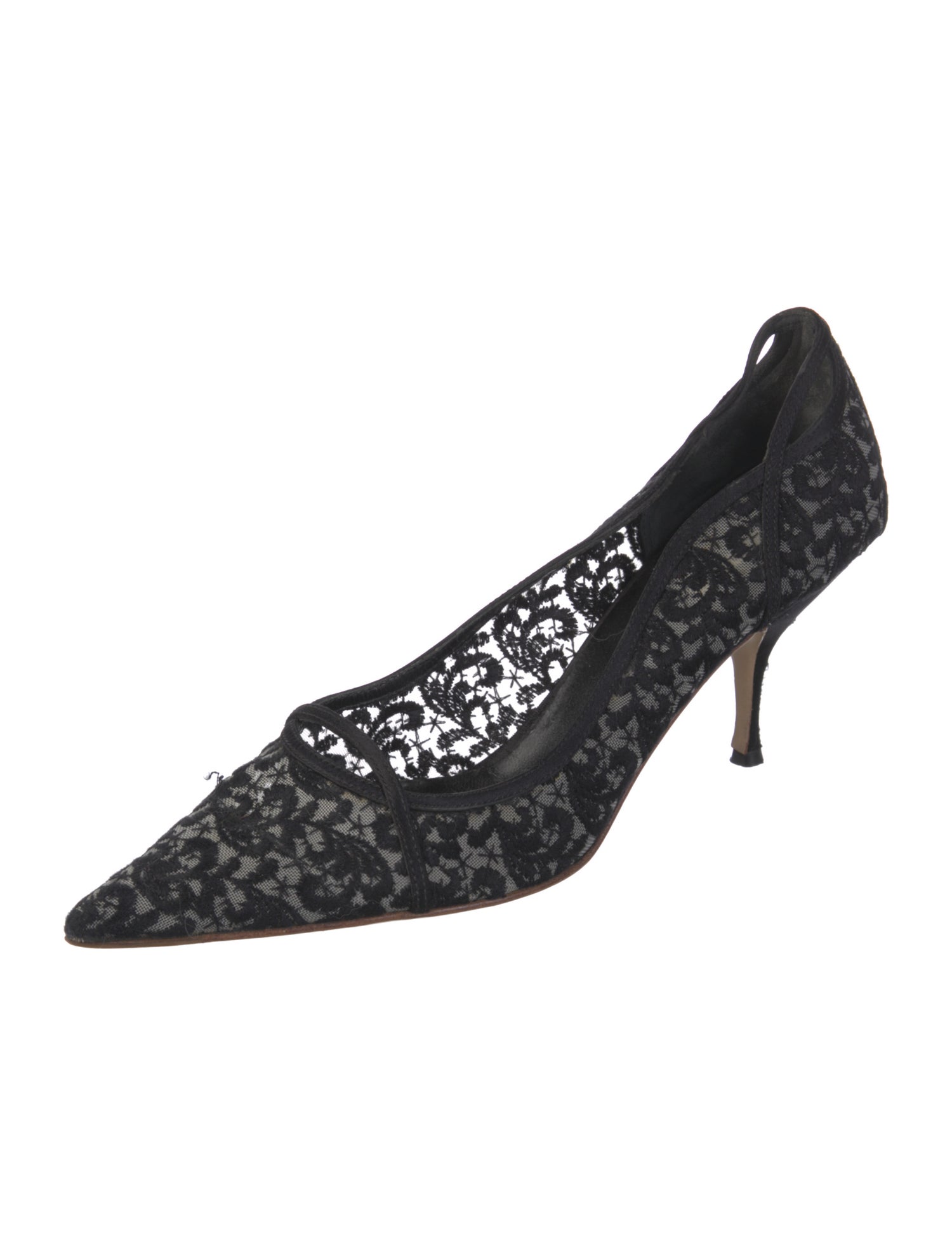 Miu Miu Lace Lace Pattern Pumps