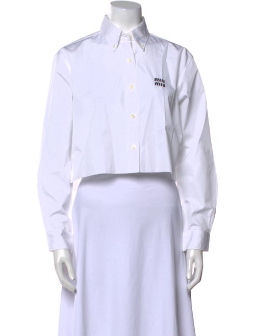 Miu Miu 2022 Long Sleeve Crop Top