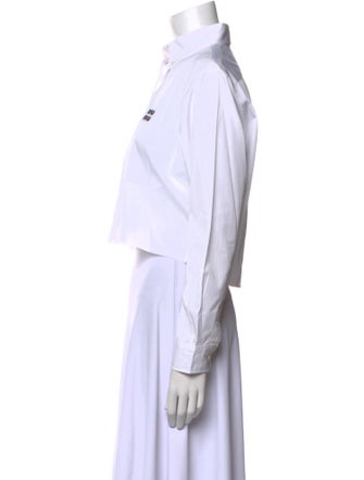 Miu Miu 2022 Long Sleeve Crop Top