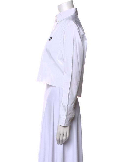 Miu Miu 2022 Long Sleeve Crop Top