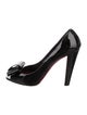 Miu Miu Patent Leather Bow Accents Pumps