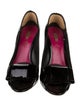 Miu Miu Patent Leather Bow Accents Pumps
