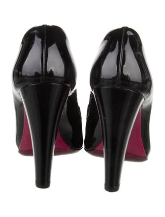 Miu Miu Patent Leather Bow Accents Pumps