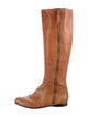 Miu Miu Late 2000's - Early 2010's Goat Leather Riding Boots