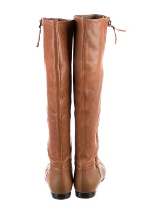 Miu Miu Late 2000's - Early 2010's Goat Leather Riding Boots