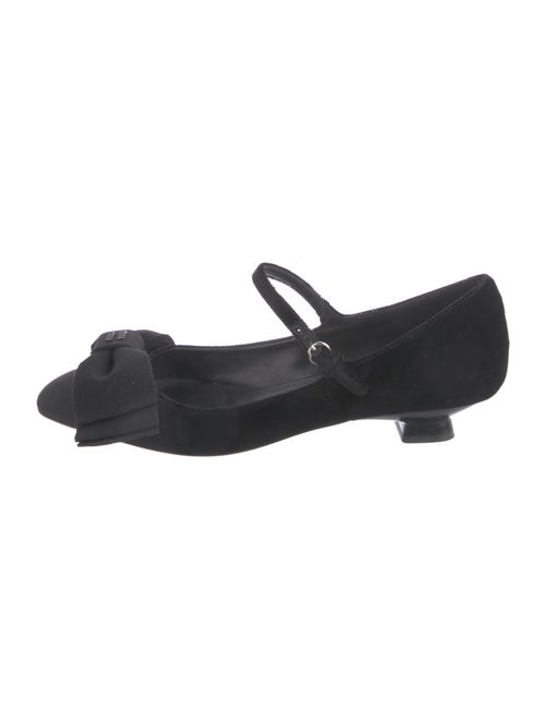 Miu Miu Velvet Mary Jane Flats