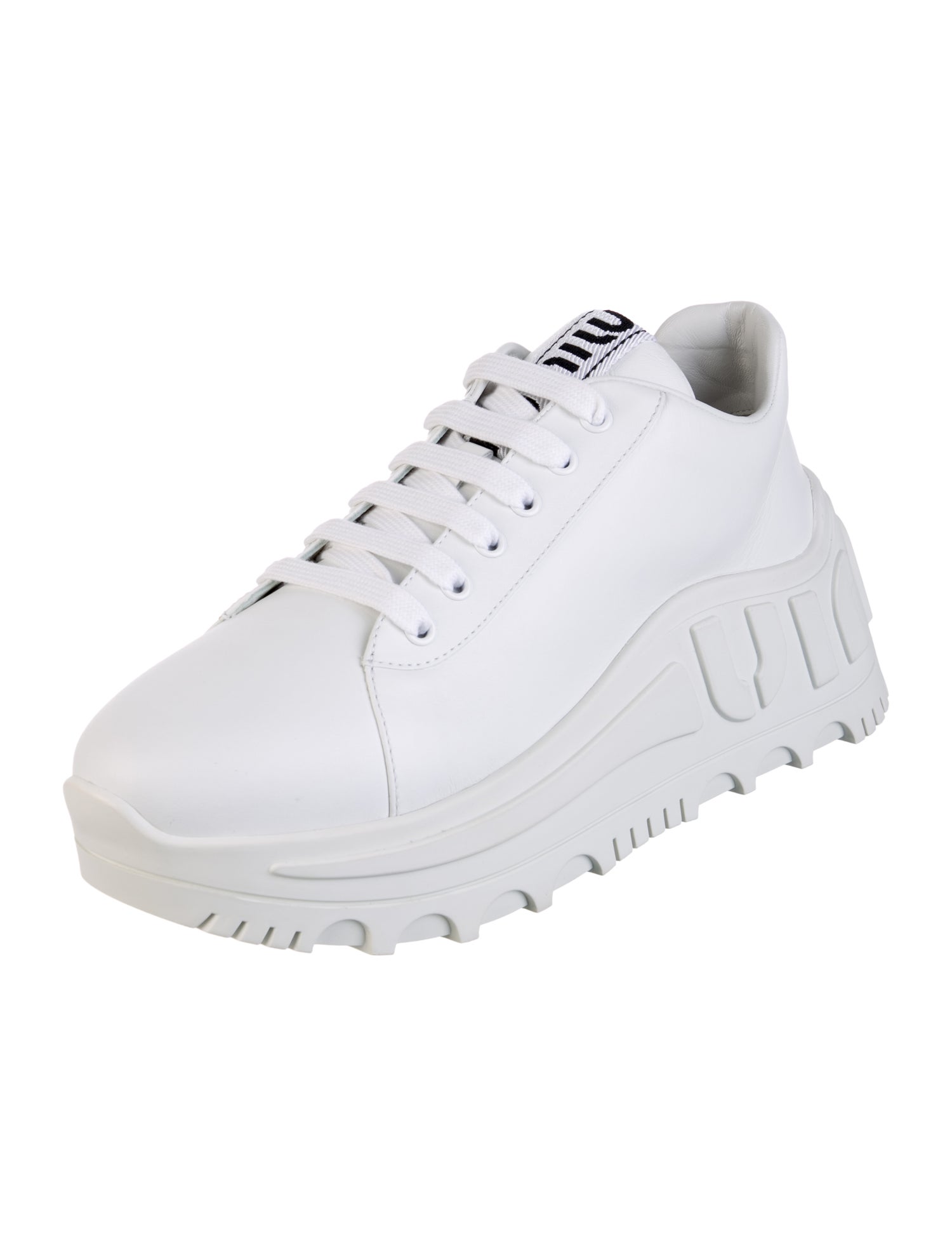 Miu Miu Leather Sneakers w/ Tags
