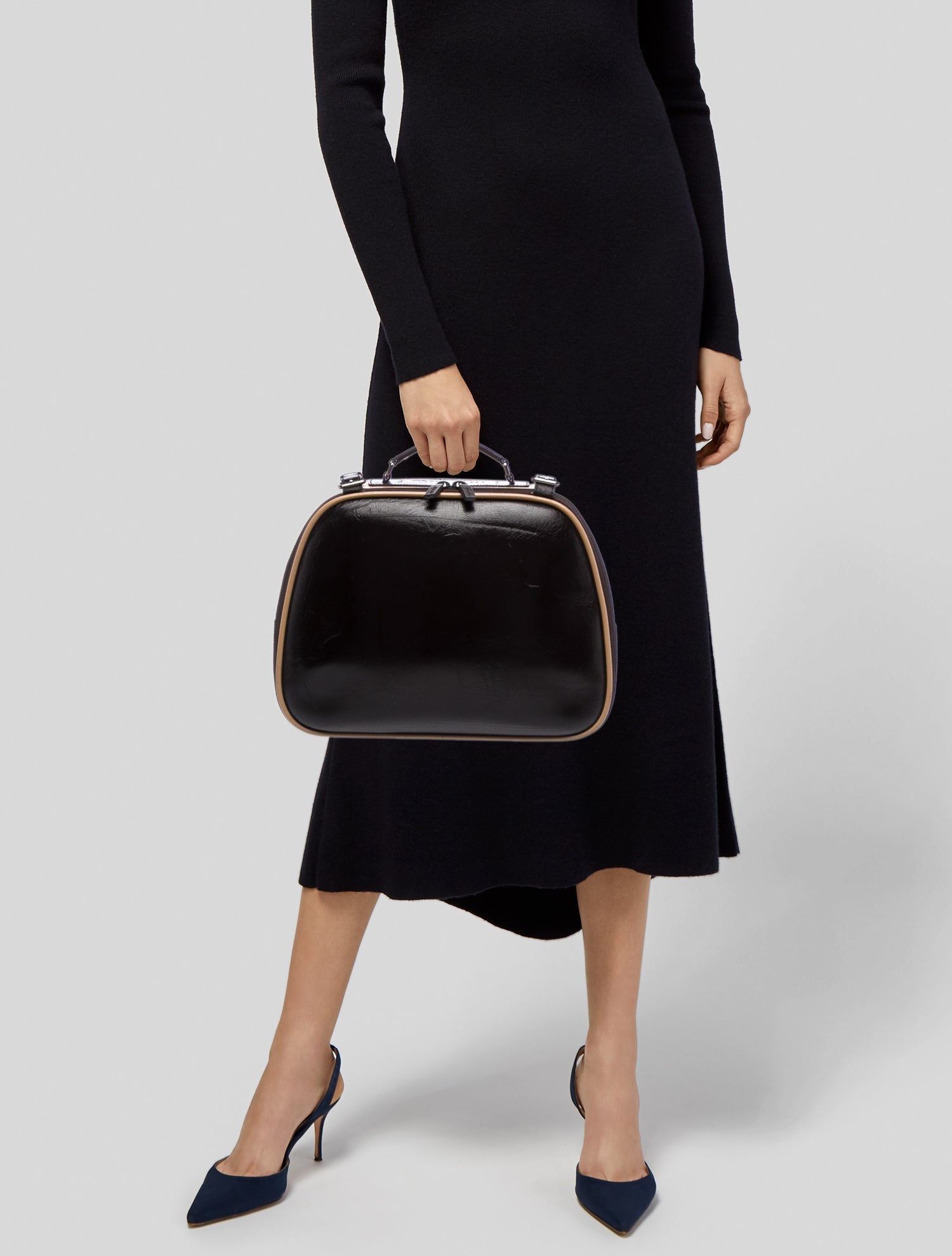 Miu Miu Leather Top Handle Bag