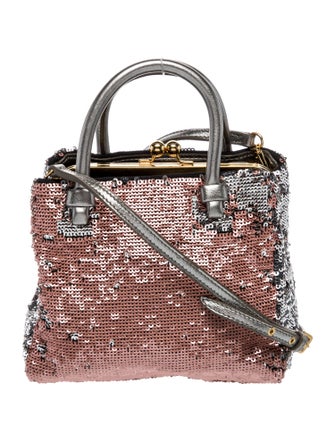 Miu Miu Sequins Top Handle Bag Mini