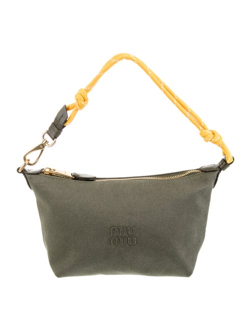 Miu Miu Canvas Top Handle Bag
