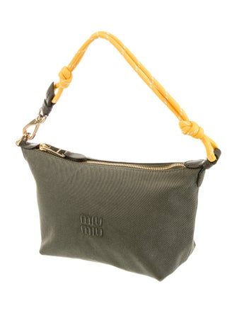 Miu Miu Canvas Top Handle Bag