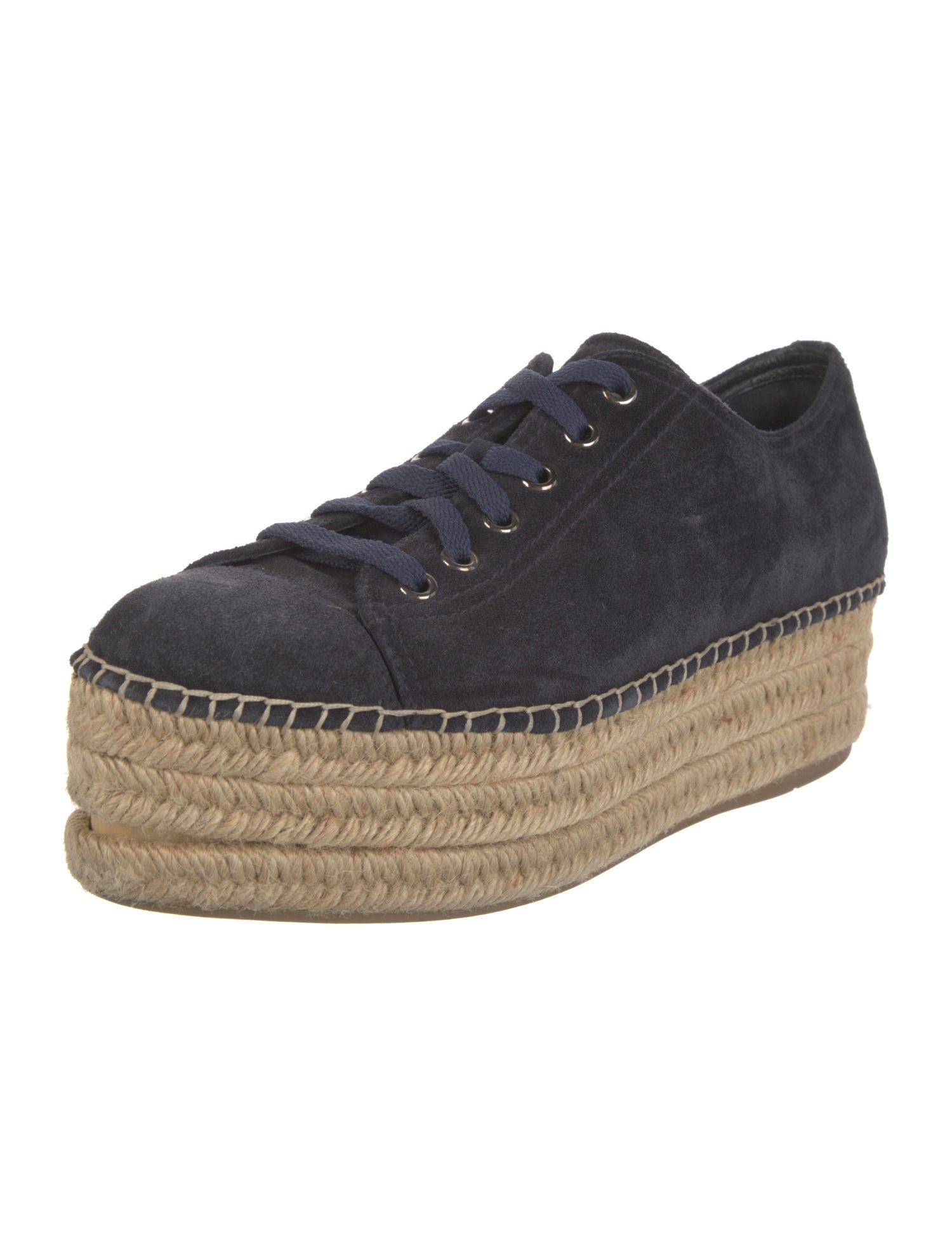 Miu Miu Suede Espadrille Sneakers