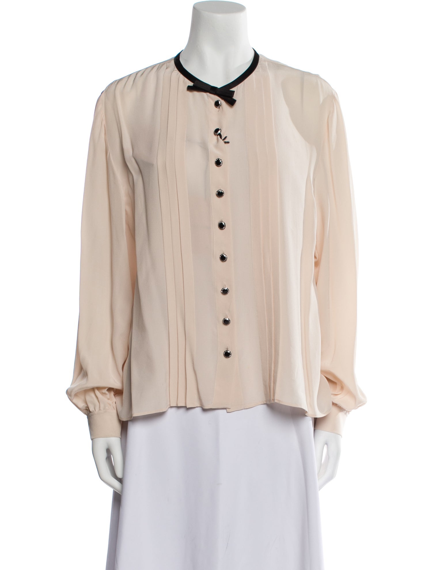 Miu Miu 2020 Silk Button-Up Top w/ Tags