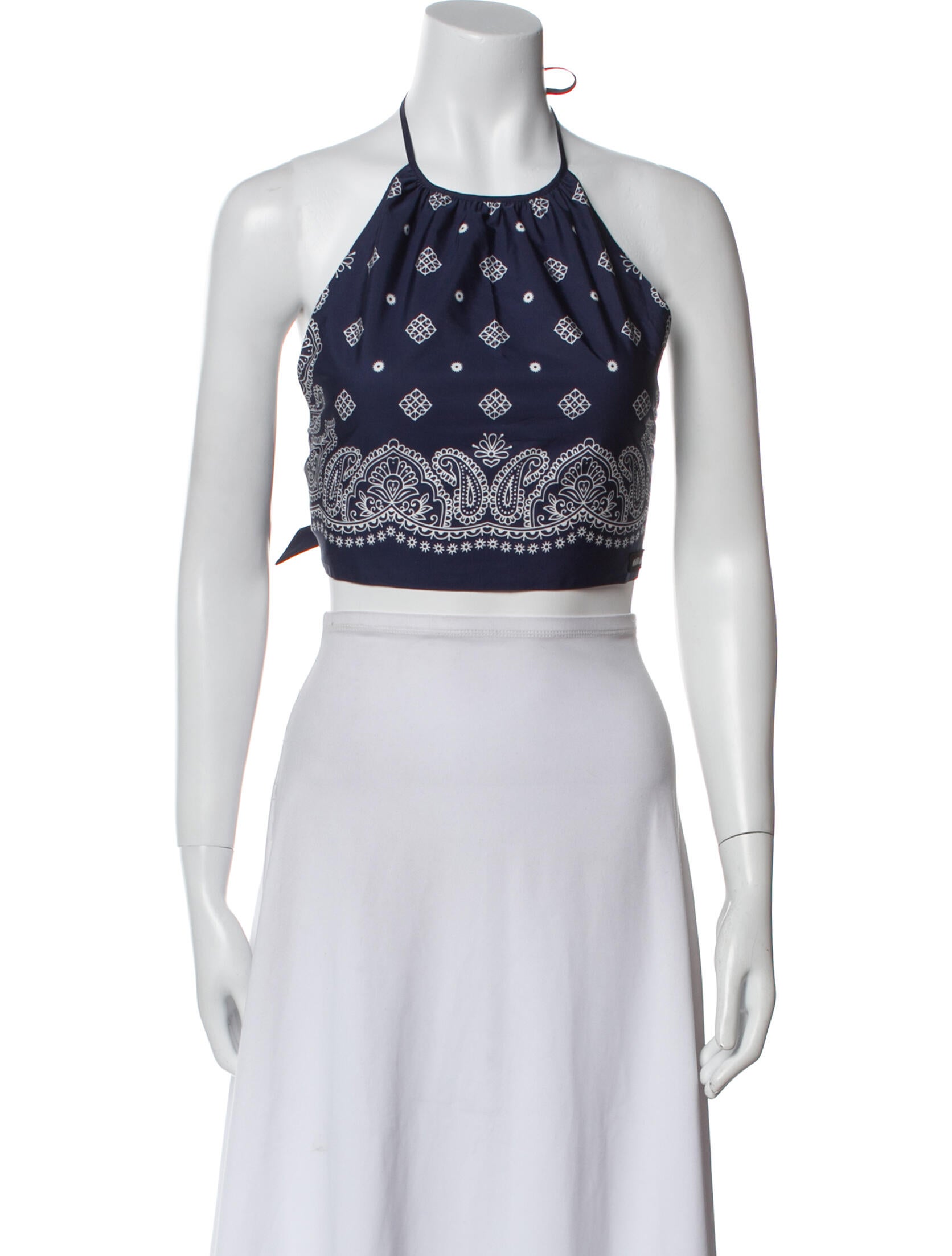 Miu Miu 2024 Paisley Print Crop Top w/ Tags