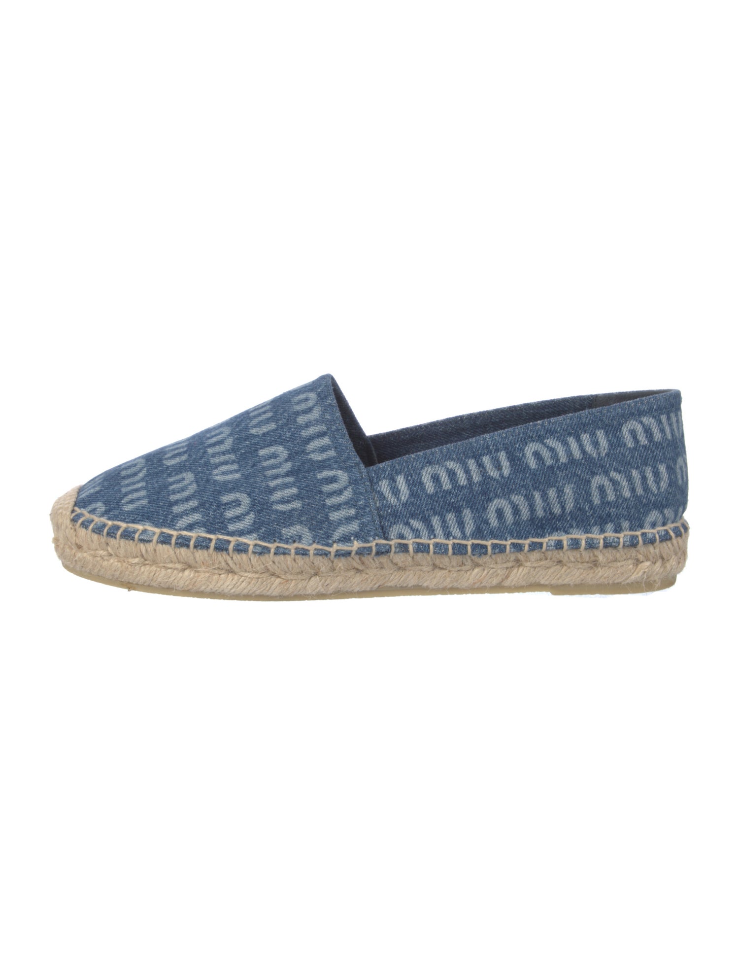 Miu Miu Denim Printed Espadrilles