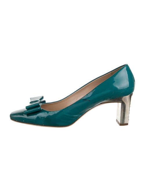 Miu Miu Patent Leather Crystal Embellishments Pumps