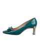 Miu Miu Patent Leather Crystal Embellishments Pumps
