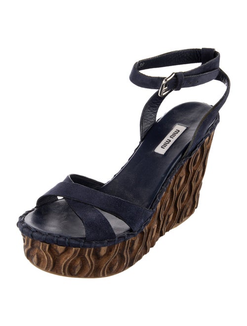 Miu Miu Suede Animal Print Espadrilles