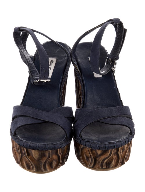 Miu Miu Suede Animal Print Espadrilles