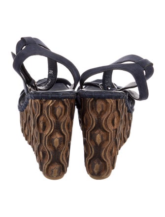 Miu Miu Suede Animal Print Espadrilles