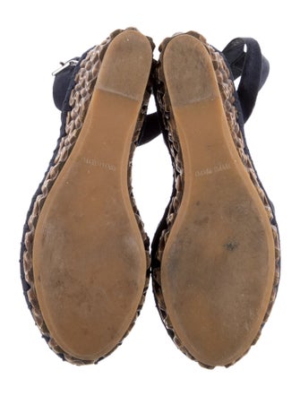 Miu Miu Suede Animal Print Espadrilles