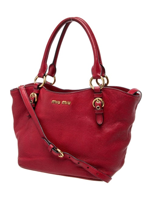 Miu Miu Leather Bucket Bag