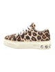 Miu Miu Ponyhair Animal Print Sneakers