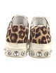 Miu Miu Ponyhair Animal Print Sneakers