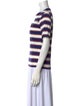 Miu Miu 2024 Striped Pocket Jersey T-Shirt