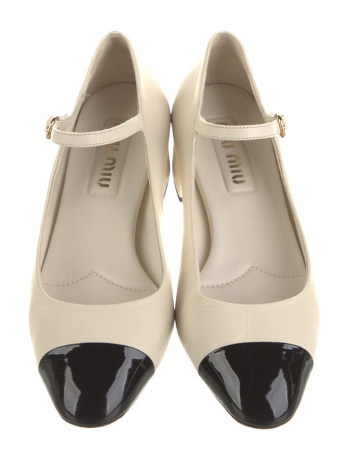 Miu Miu Leather Colorblock Pattern Pumps