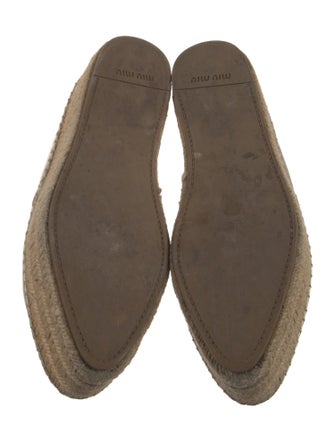 Miu Miu Leather Espadrilles