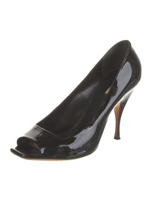 Miu Miu Patent Leather Slingback Sandals