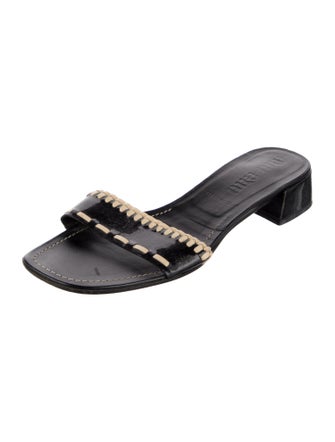 Miu Miu Leather Slides