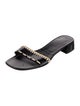 Miu Miu Leather Slides
