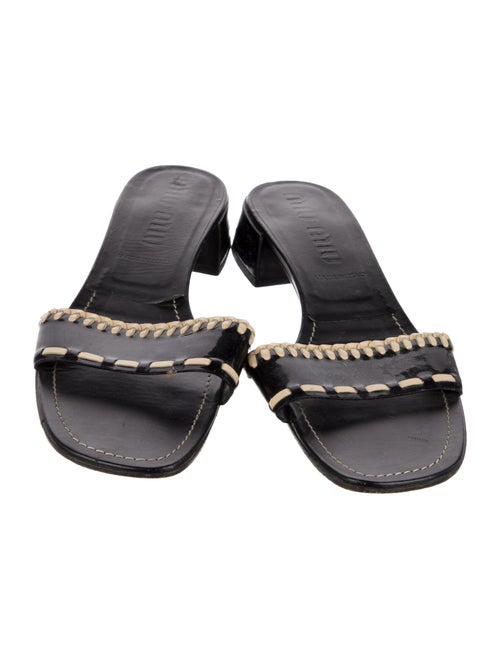 Miu Miu Leather Slides
