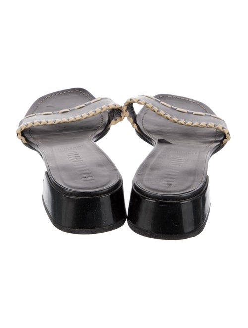 Miu Miu Leather Slides